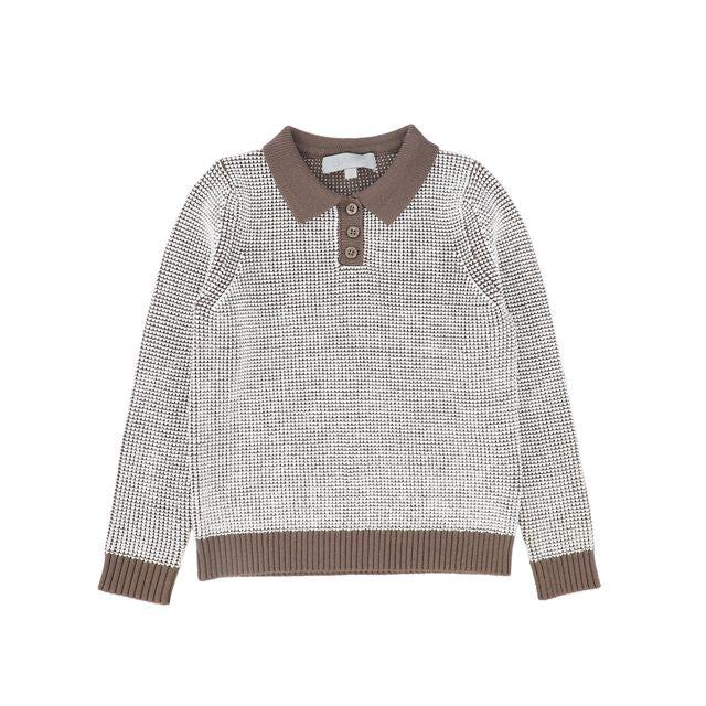 Bace Beige Bubble Knit Sweater