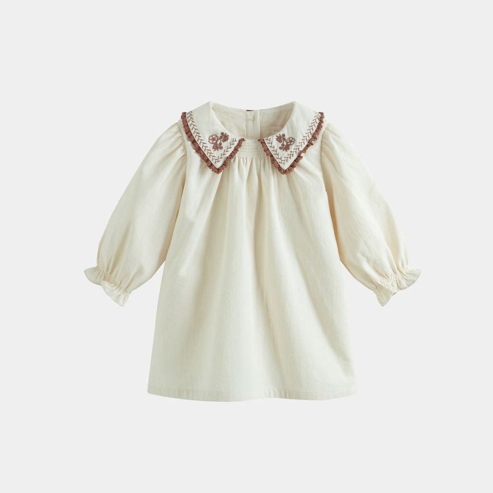 Cera Una Volta Sabrina Cream Baby Dress