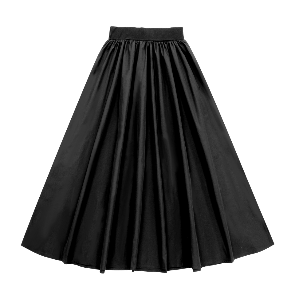Little Parni Black Teen Taffeta Skirt