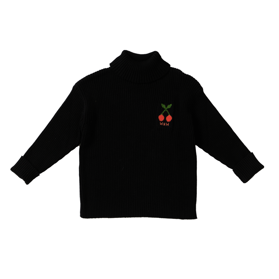 Wander & Wonder Black Turtleneck Pullover