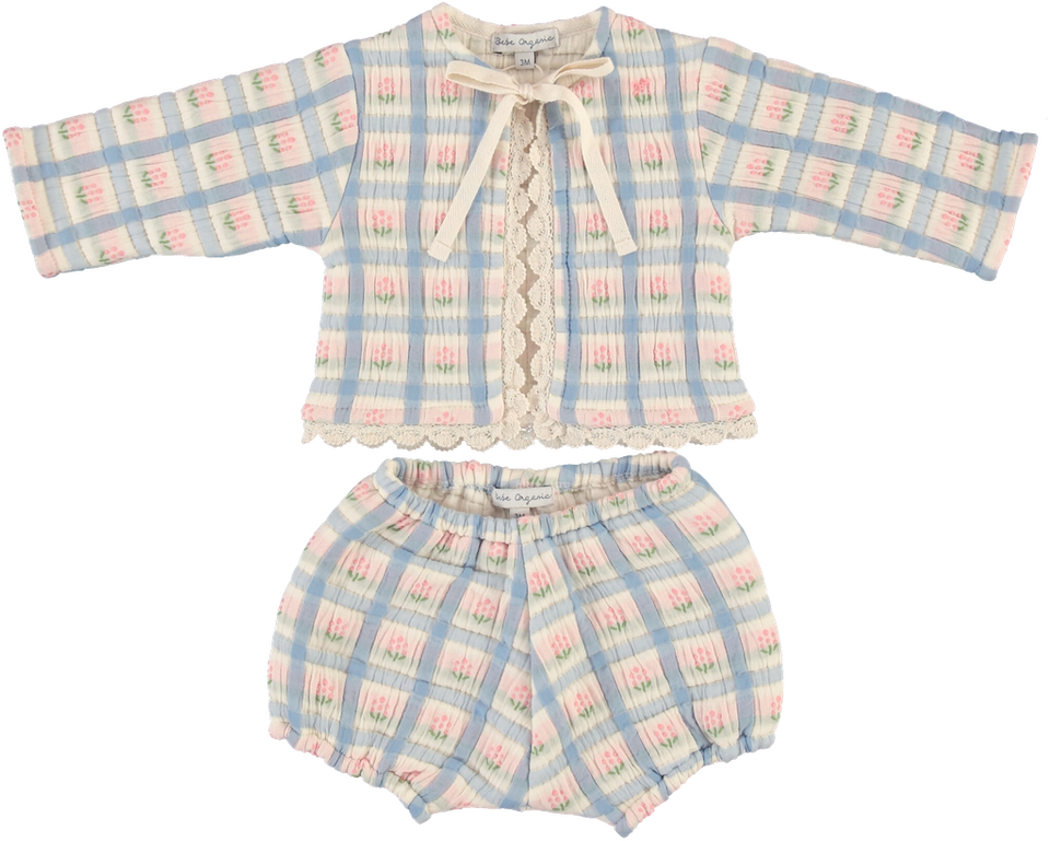 Bebe Organic Zora Padded Floral Baby Set