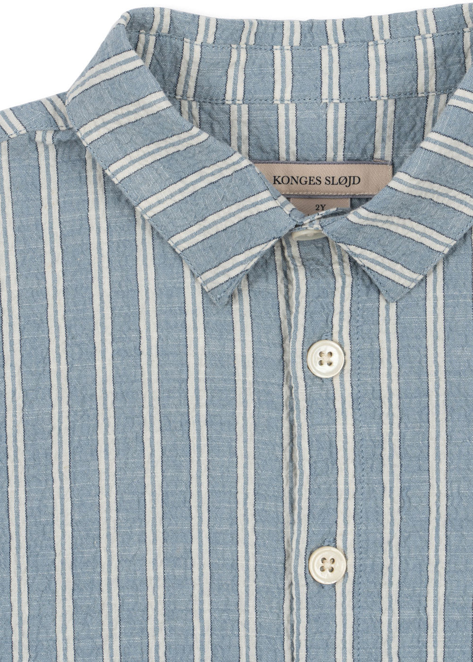 Konges Slojd Trio Bleu Stripe Elliot S/S Shirt-SIZE DOWN 2 SIZES *Runs Big