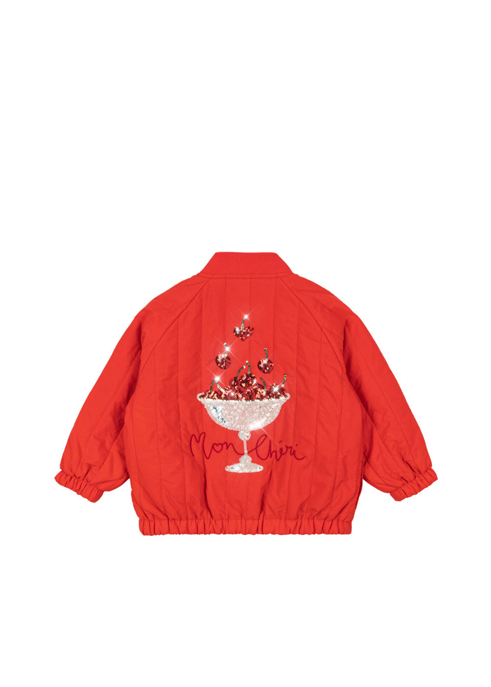 Konges Slojd Fiery Red Juno Sequin Bomber Jacket