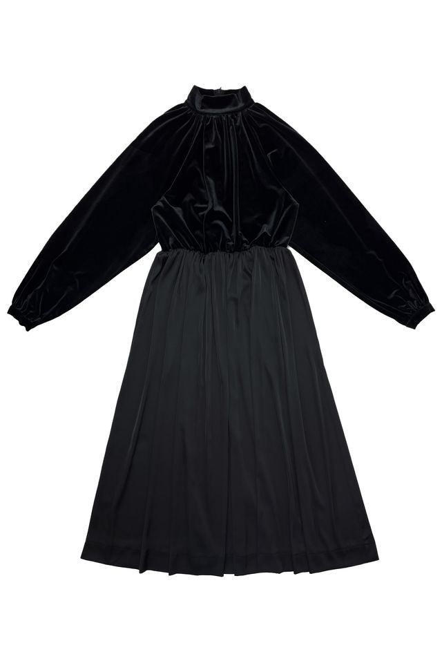 Zaikamoya Michelle Black Combo Fabric Dress