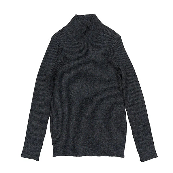 Motu Dean Charcoal Basic Turtleneck