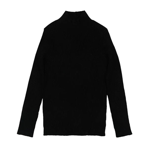 Motu Dean Black Basic Turtleneck