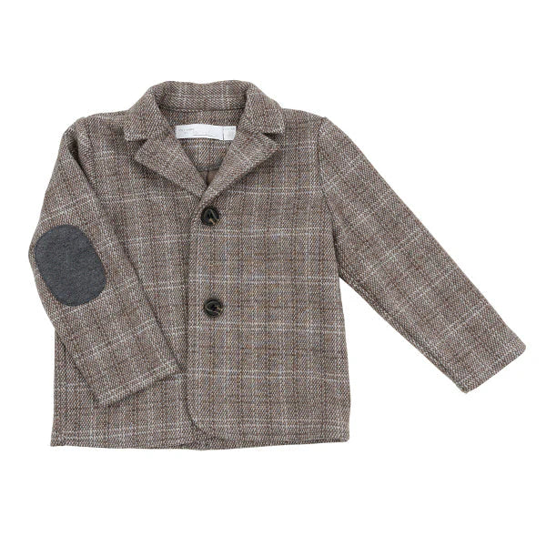 Motu Jace Mocha Plaid Blazer
