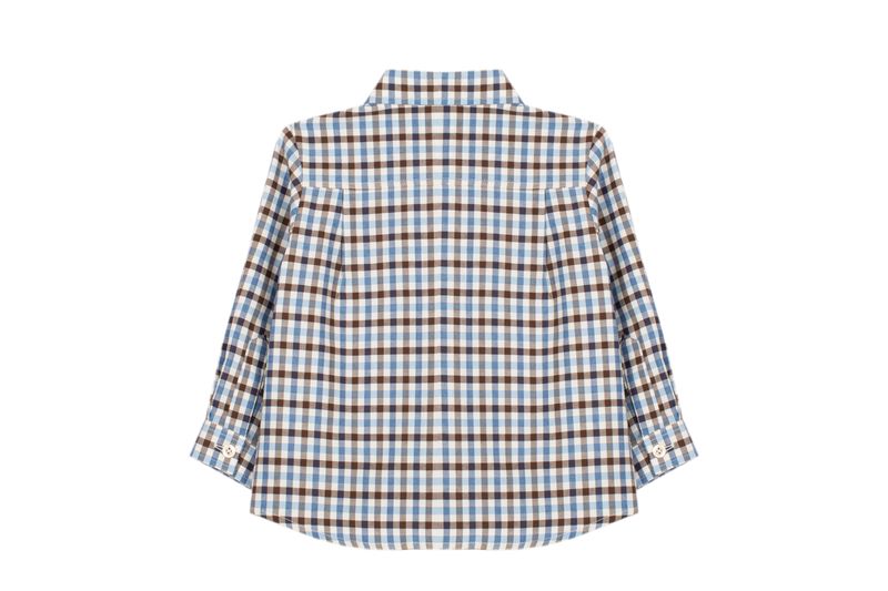 Patachou Blue/Brown Checked Shirt