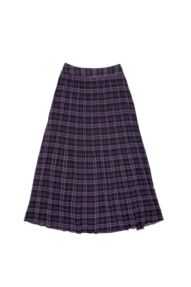 Elle oh Elle Pippa Purple Plaid Skirt