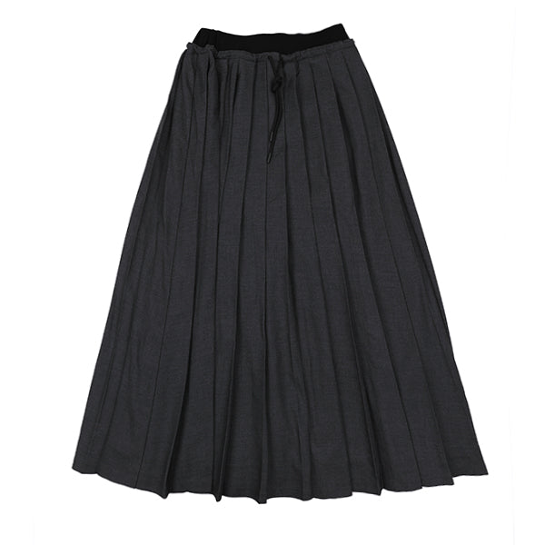 Luna Mae Charcoal Ola Pleated Skirt