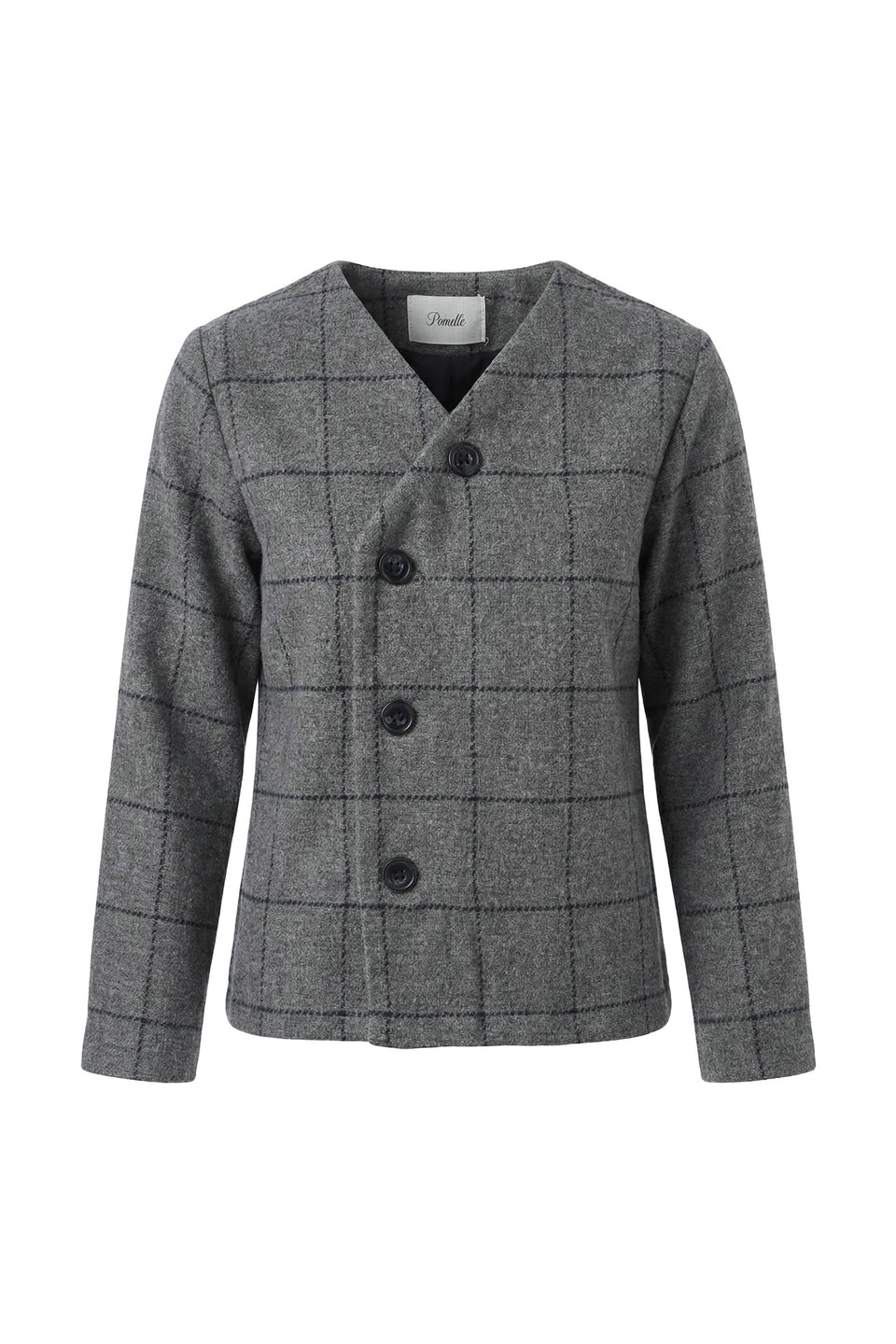Pernille Grey/Black Plaid Jacket