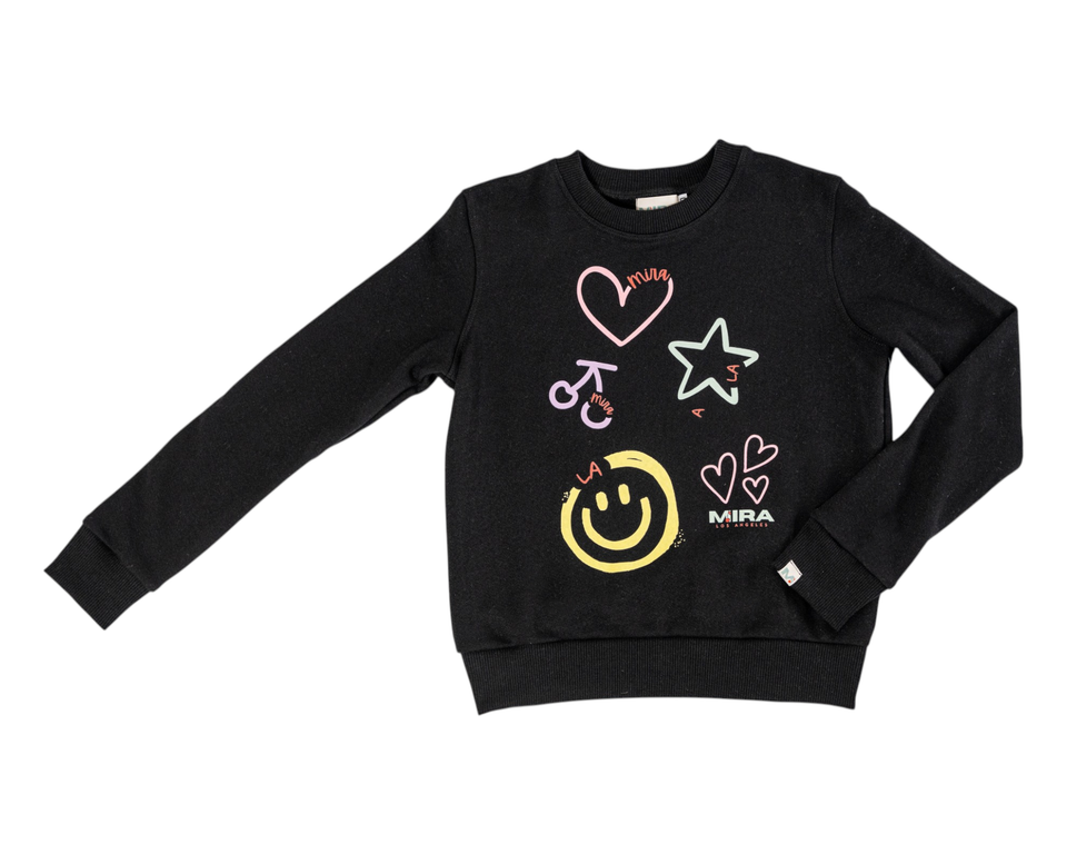 Mira LA Black Grove Girl Top