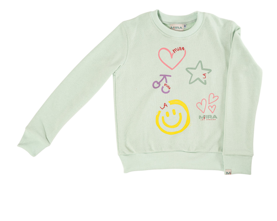 Mira LA Teal Grove Girl Top