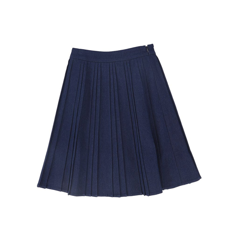 Valentina Denim Pleated Skirt