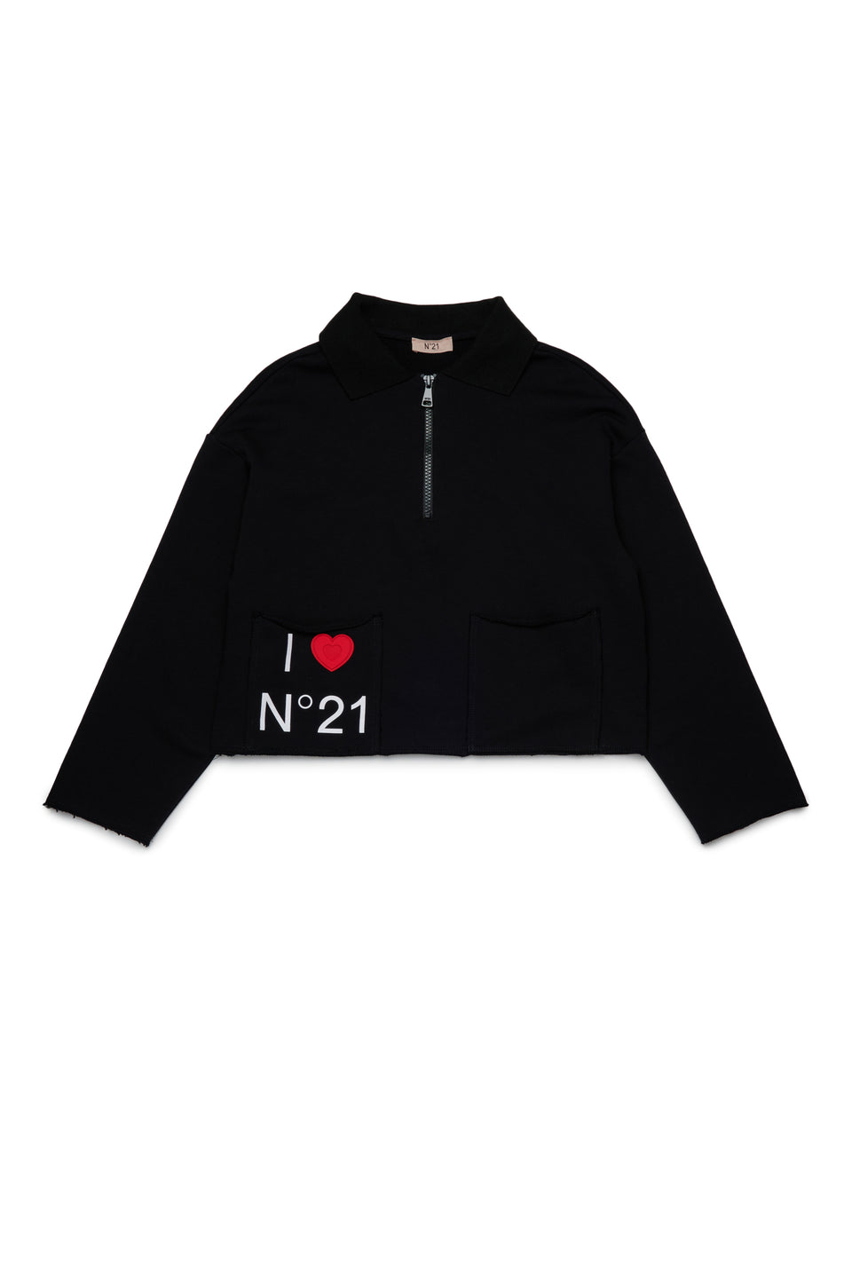 N21 Black Half Zip Up Sweater