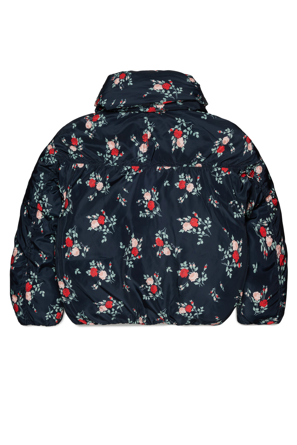 N21 Floral Short Puffer Jacket + Scarf