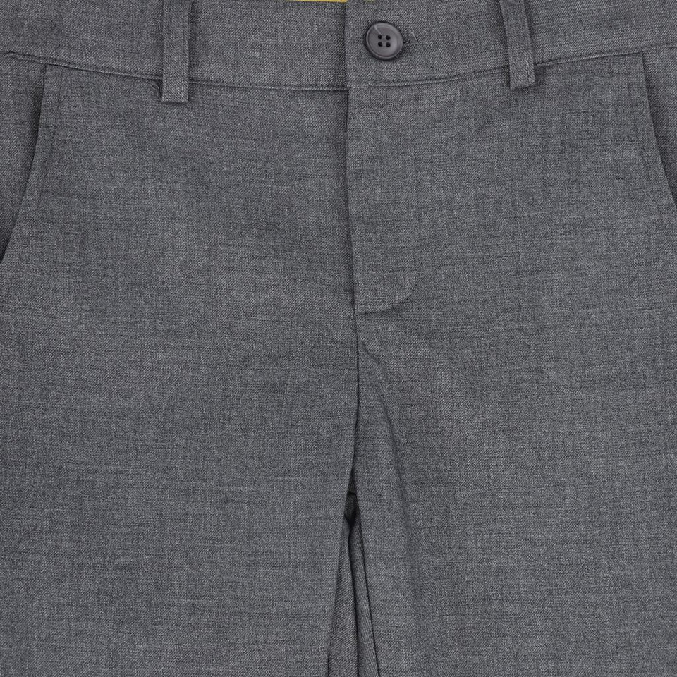 Le Bourdon Grey Thin Wool Pants