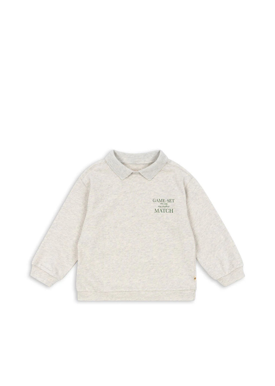Konges Slojd Off White Melange Spotty Polo