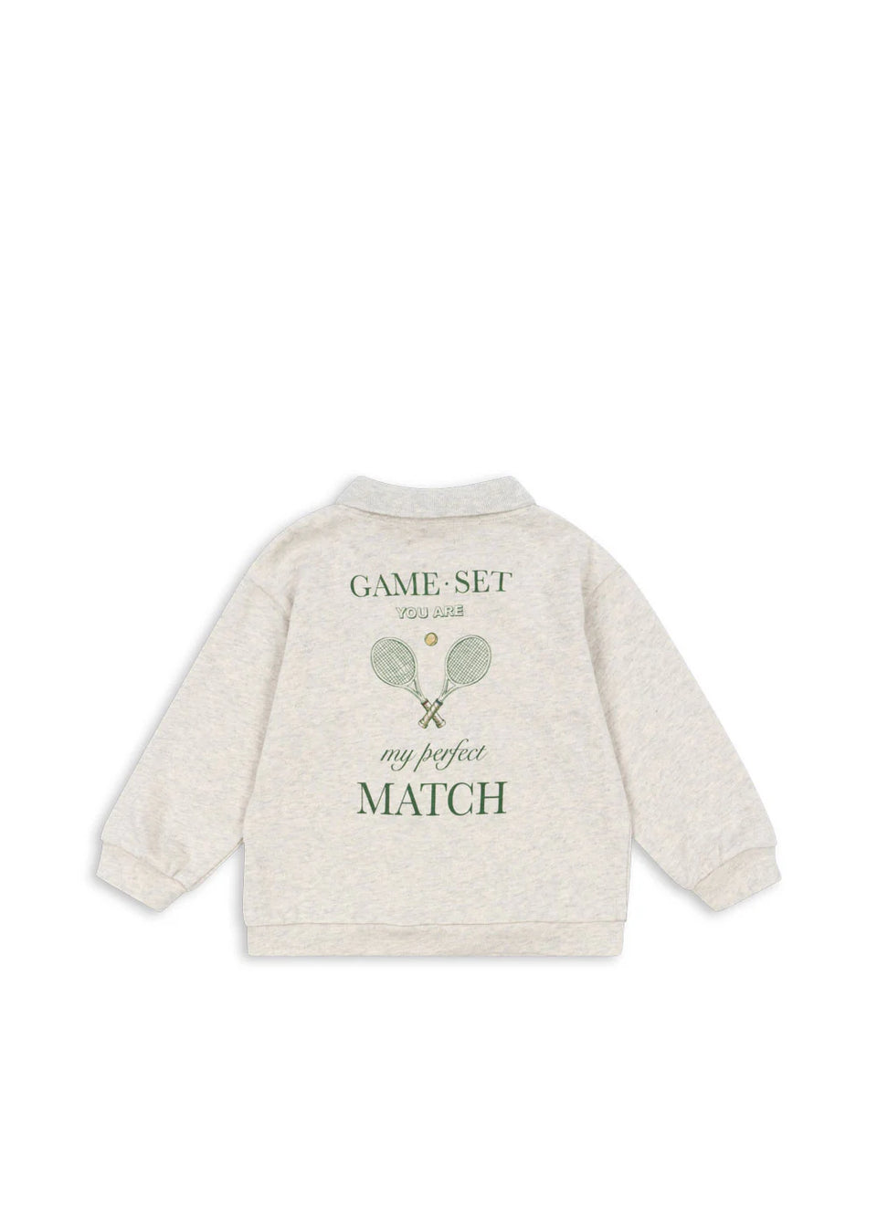 Konges Slojd Off White Melange Spotty Polo