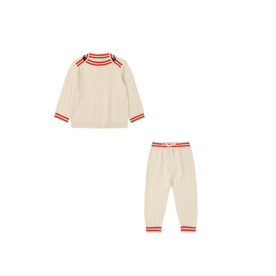 Fub Ecru Zigzag Set
