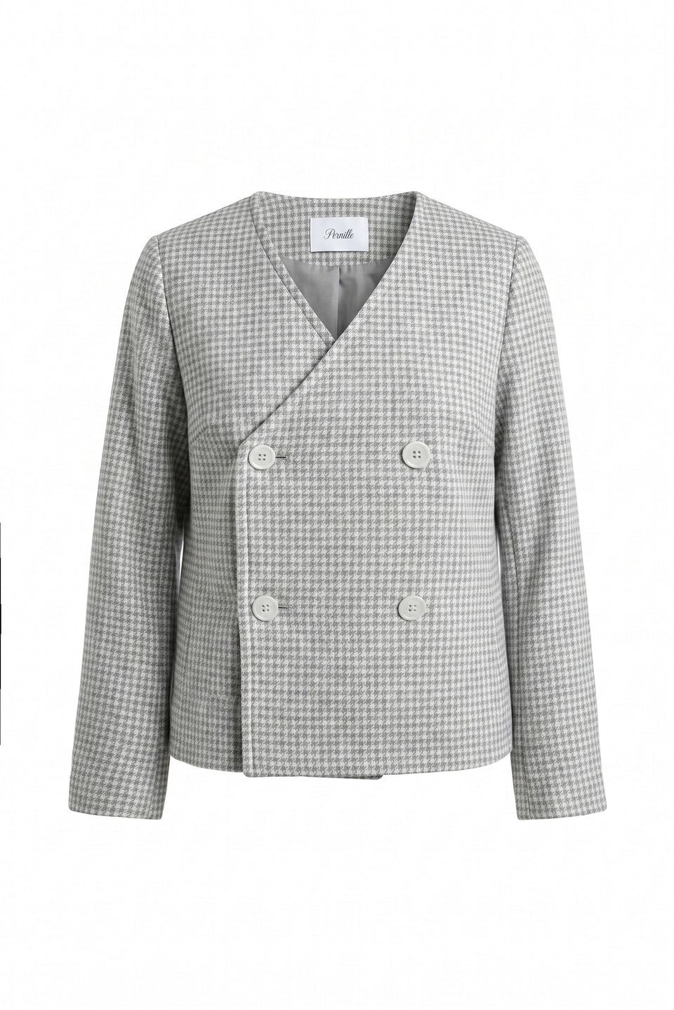 Pernille Grey Houndstooth Blazer
