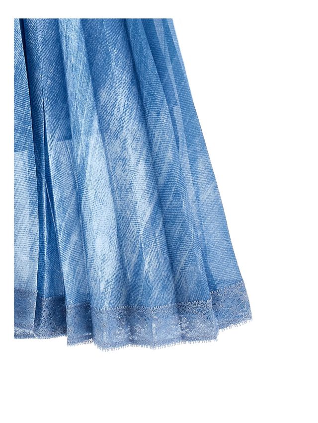 Ermanno Scervino Gonna Denim Print Skirt
