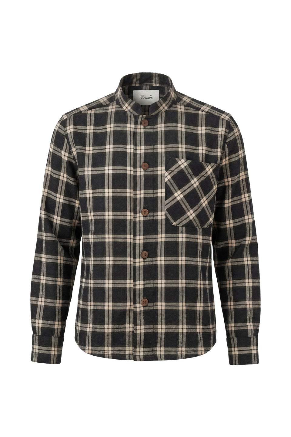 Pernille Grey and Cream Plaid Shirt