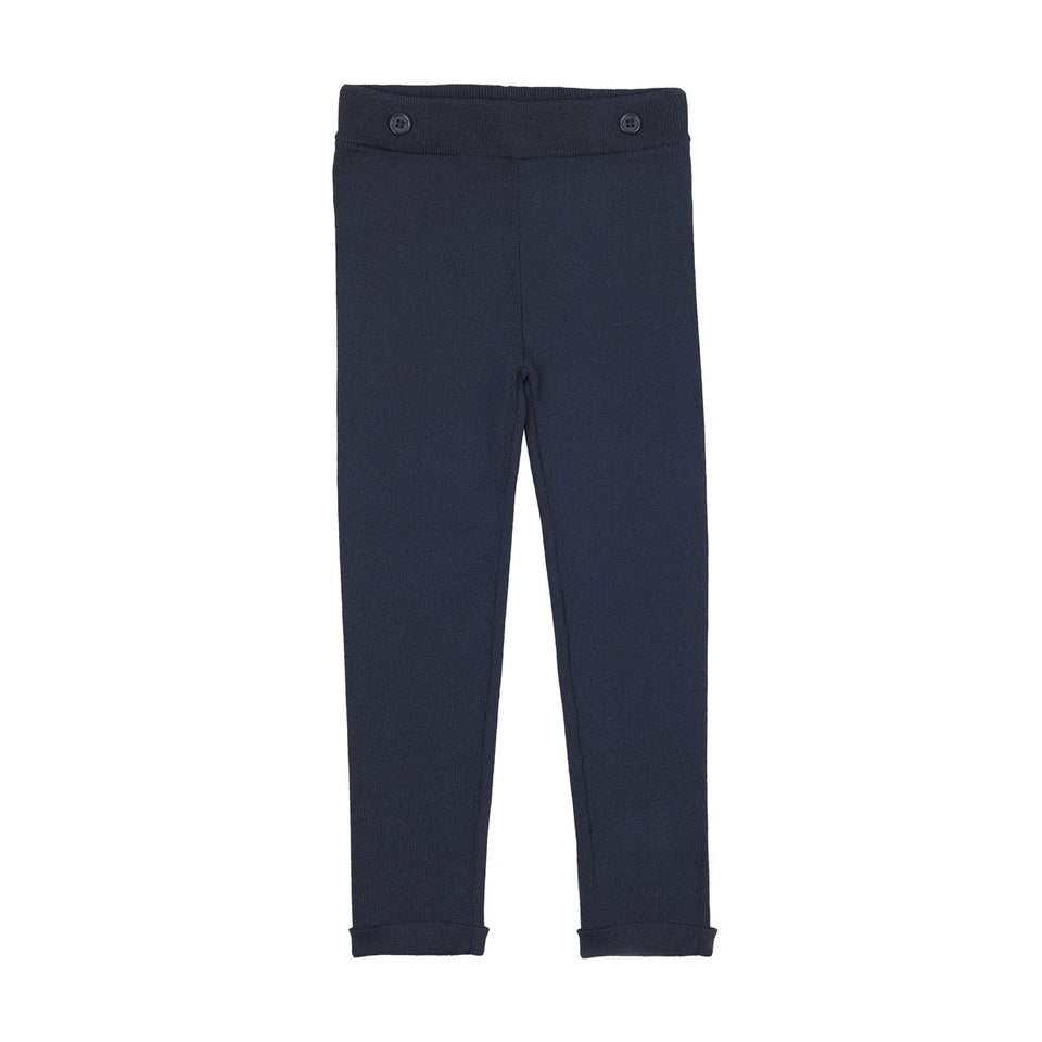 Sweet Threads Navy Carlton Knit Pants