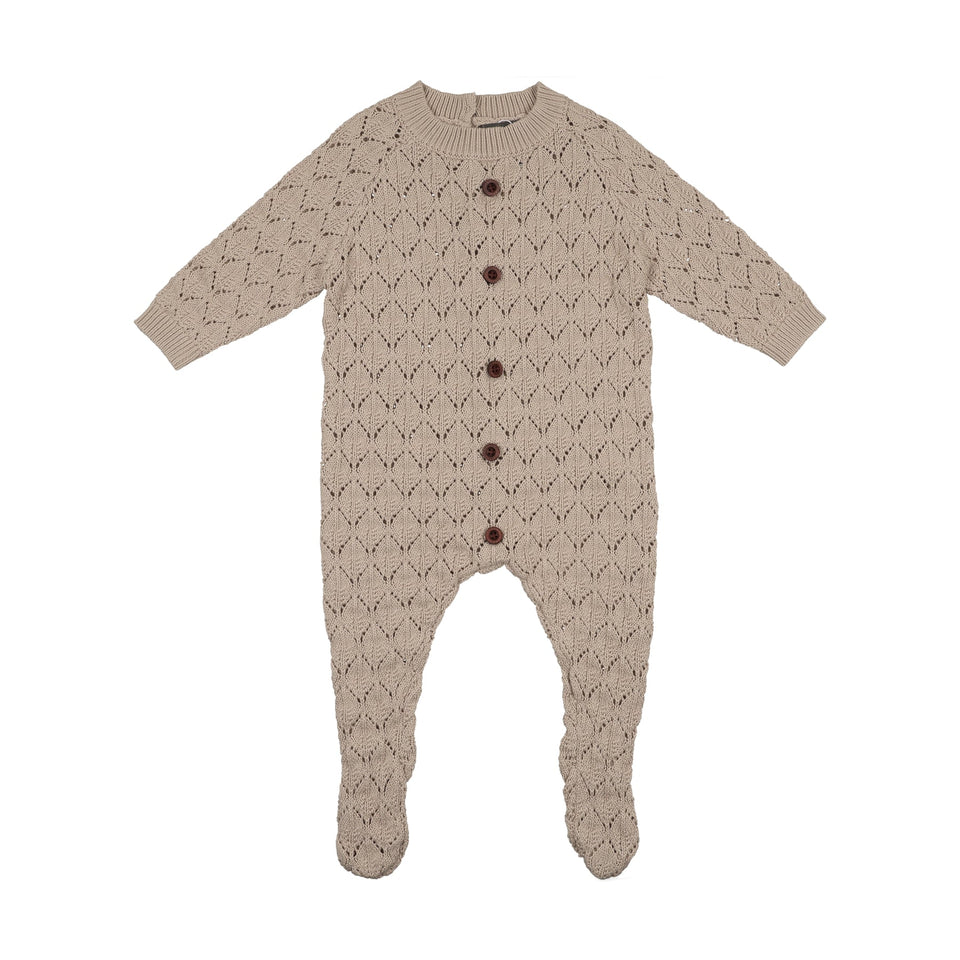 Sweet Threads Beige Miles Romper