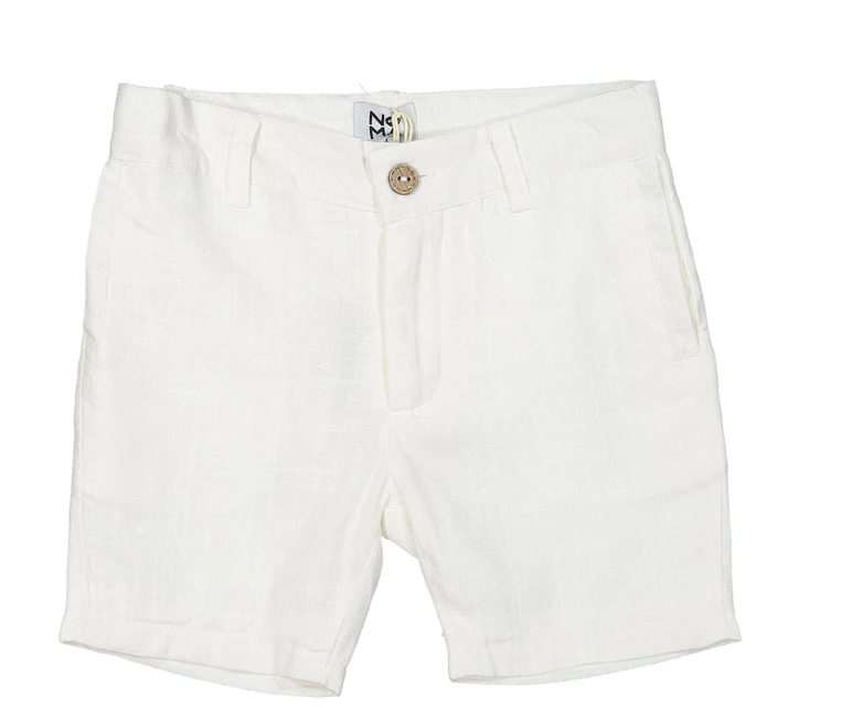 Noma White Linen Shorts
