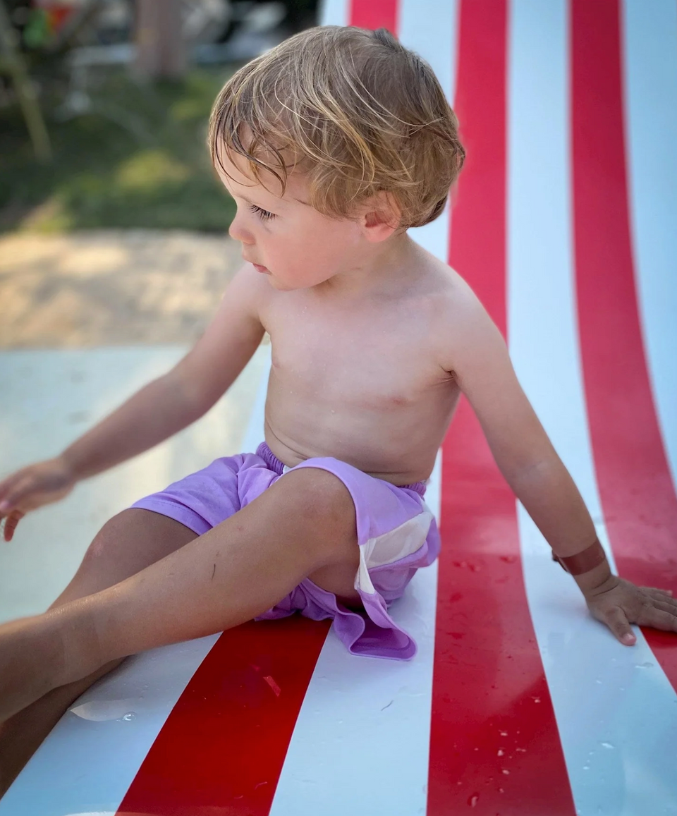 Bonnie & The Gang Lavender Swim Shorts