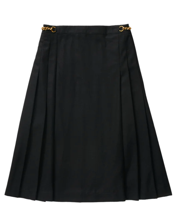 Elle Oh Elle Maggie Skirt in Black with Gold Chain