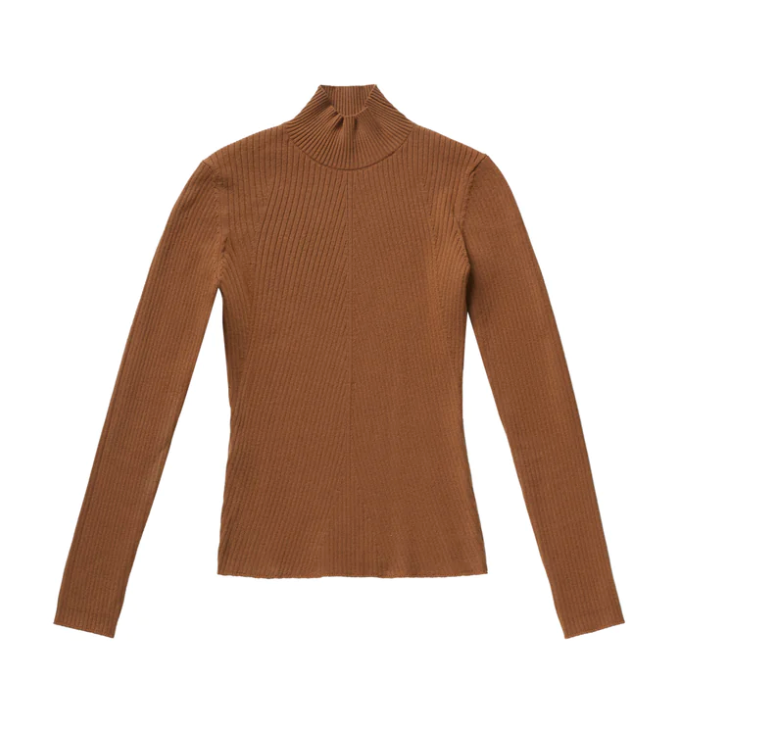 Zaikamoya High Neck Sweater in Bronze