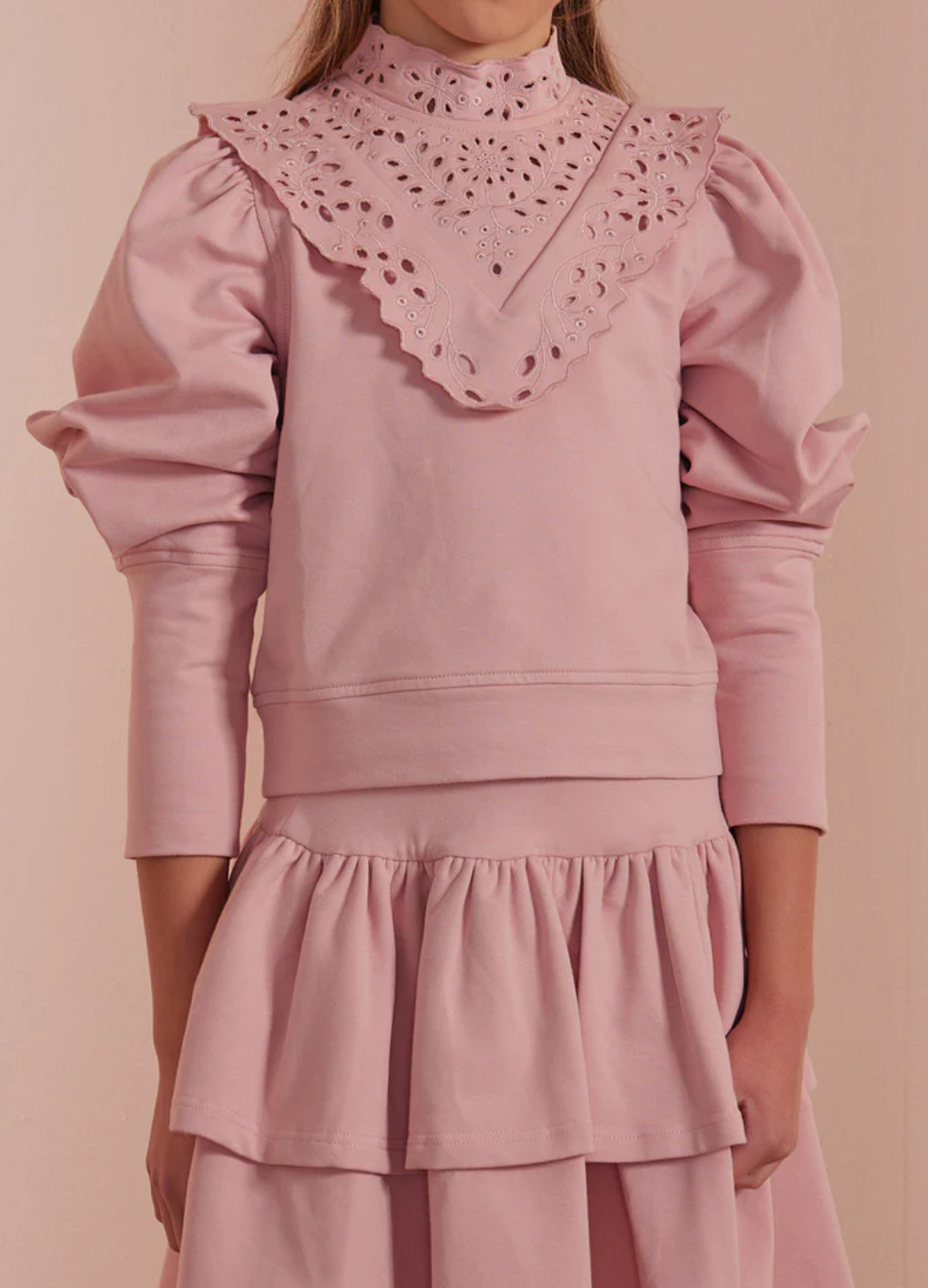 Petite Amalie Pink Ruffle Skirt