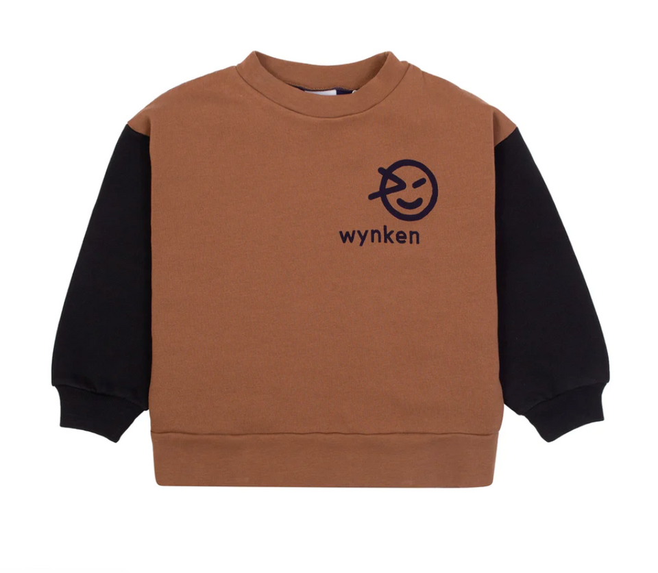 Wynken Camel Colorblock Sweatshirt