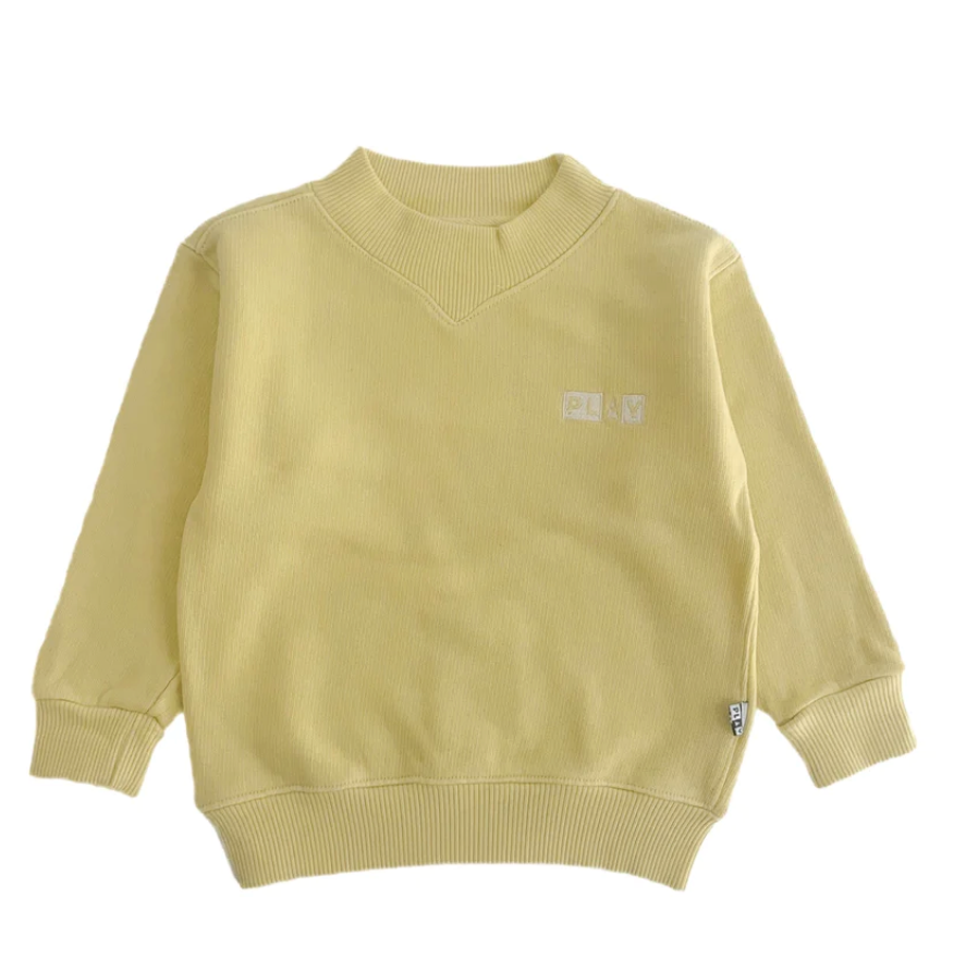 Play Neon Yellow Sweatshirt