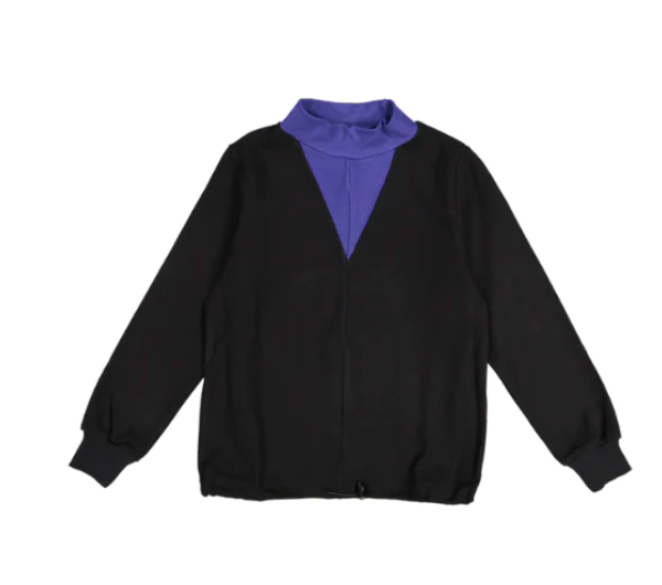 Noname Black Sweater with Blue V Detail