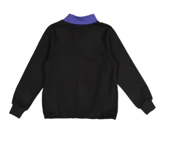 Noname Black Sweater with Blue V Detail