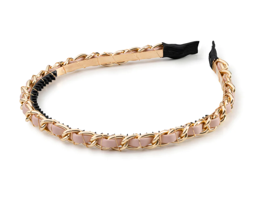 Halo Luxe Ballet Slipper Coco Gold Chain Headband
