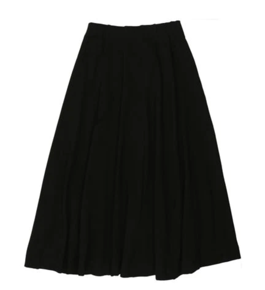 Froo Black Paneled Midi Skirt
