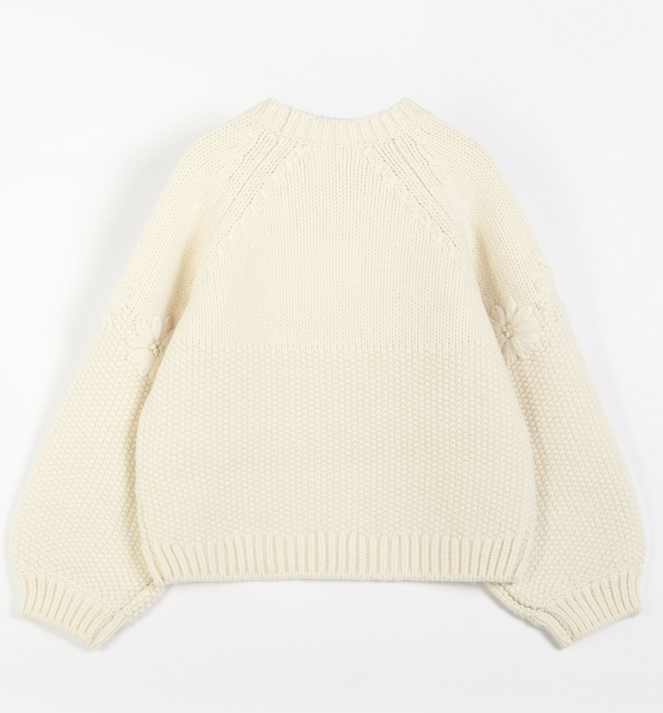 Cera Una Volta Off-White Olly Pullover Knit Sweater