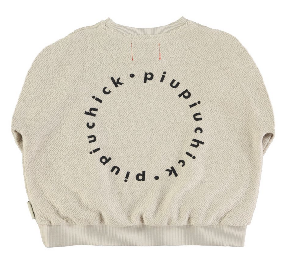 Piupiuchick Ecru Logo Star Sweatshirt