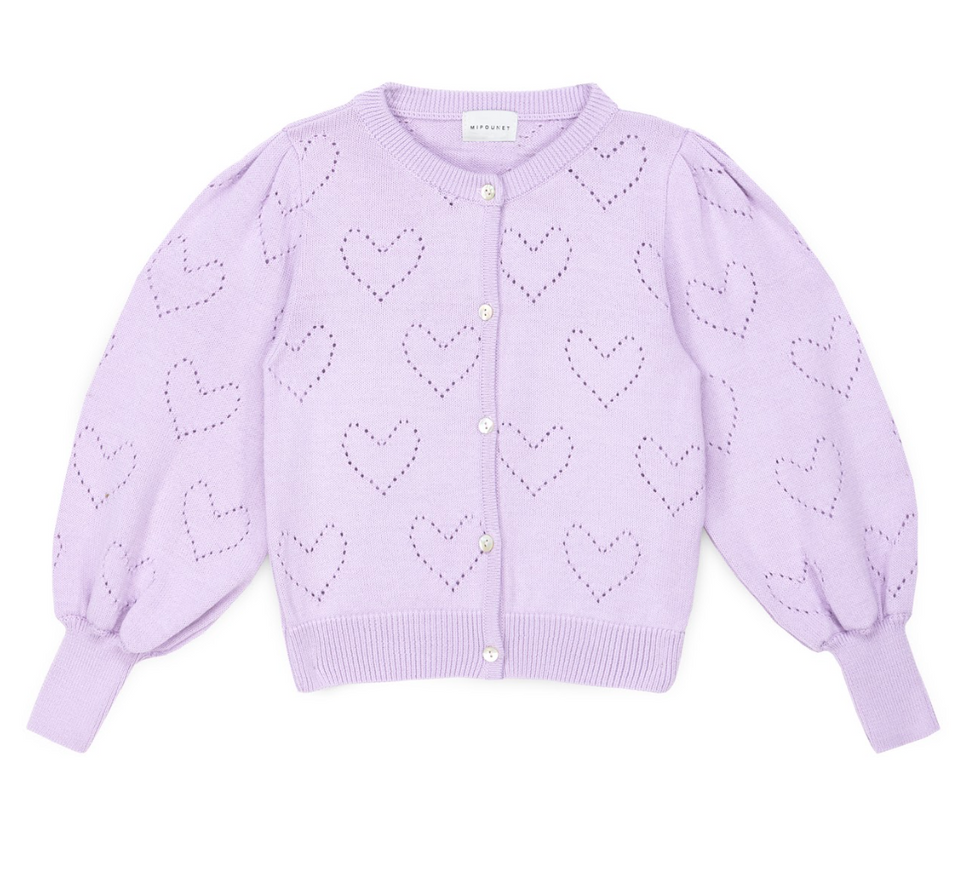 Mipounet Mauve Cardigan