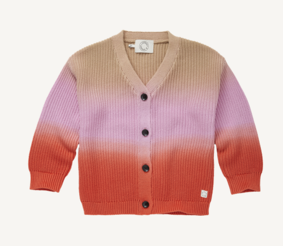 Sproet and Sprout Rainbow Dye Cardigan