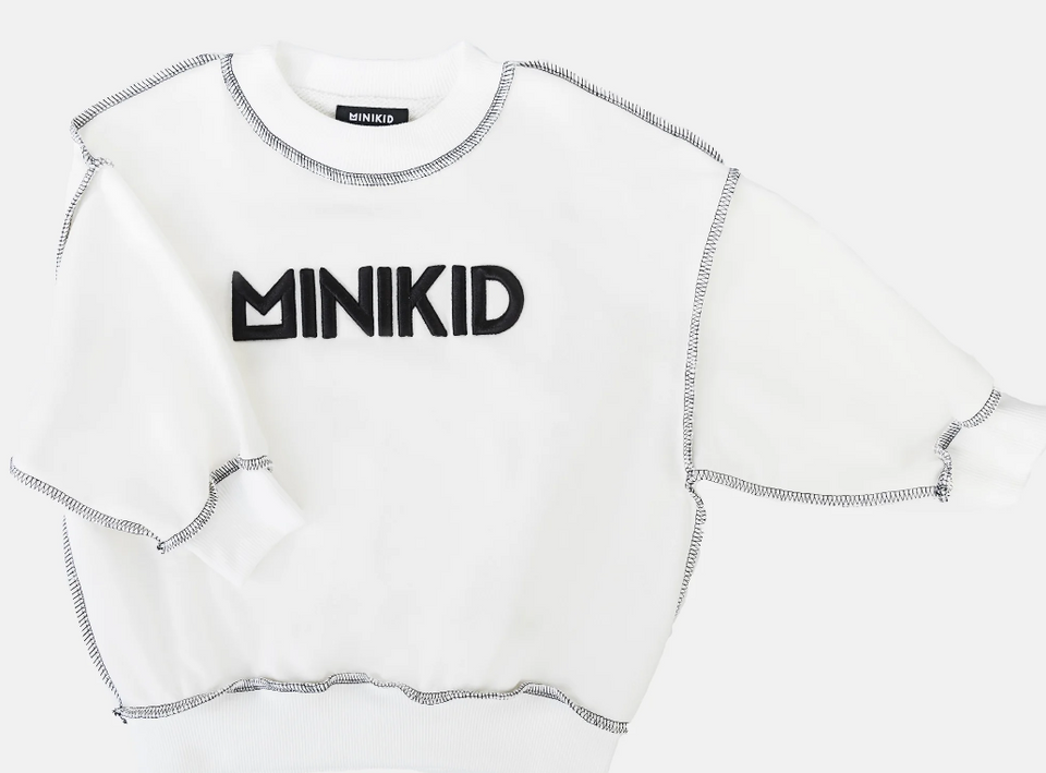 Minikid White Sweatshirt