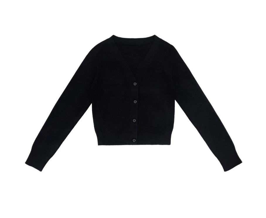 Elle Oh Elle Black V Neck Cardigan