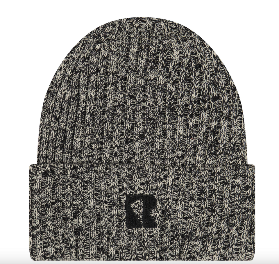 Retrokid Black/Cream Knitted Cuff Hat