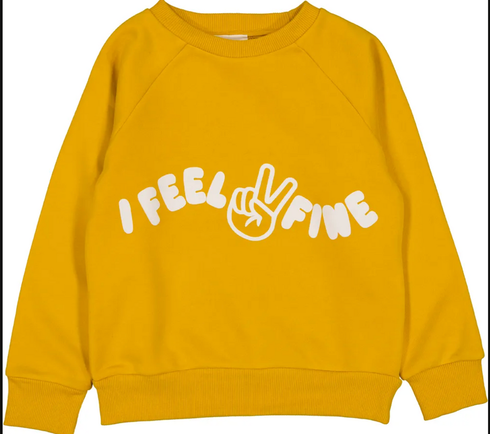 Louis Louise Saffron "Feel Fine" Sweatshirt