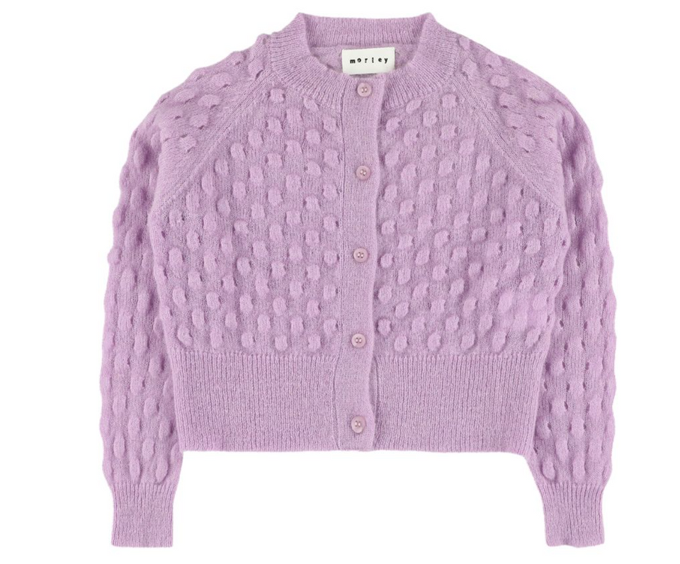 Morley Verona Lilac Cropped Cardigan