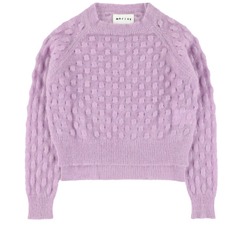 Morley Vicky Lilac Cropped Sweater